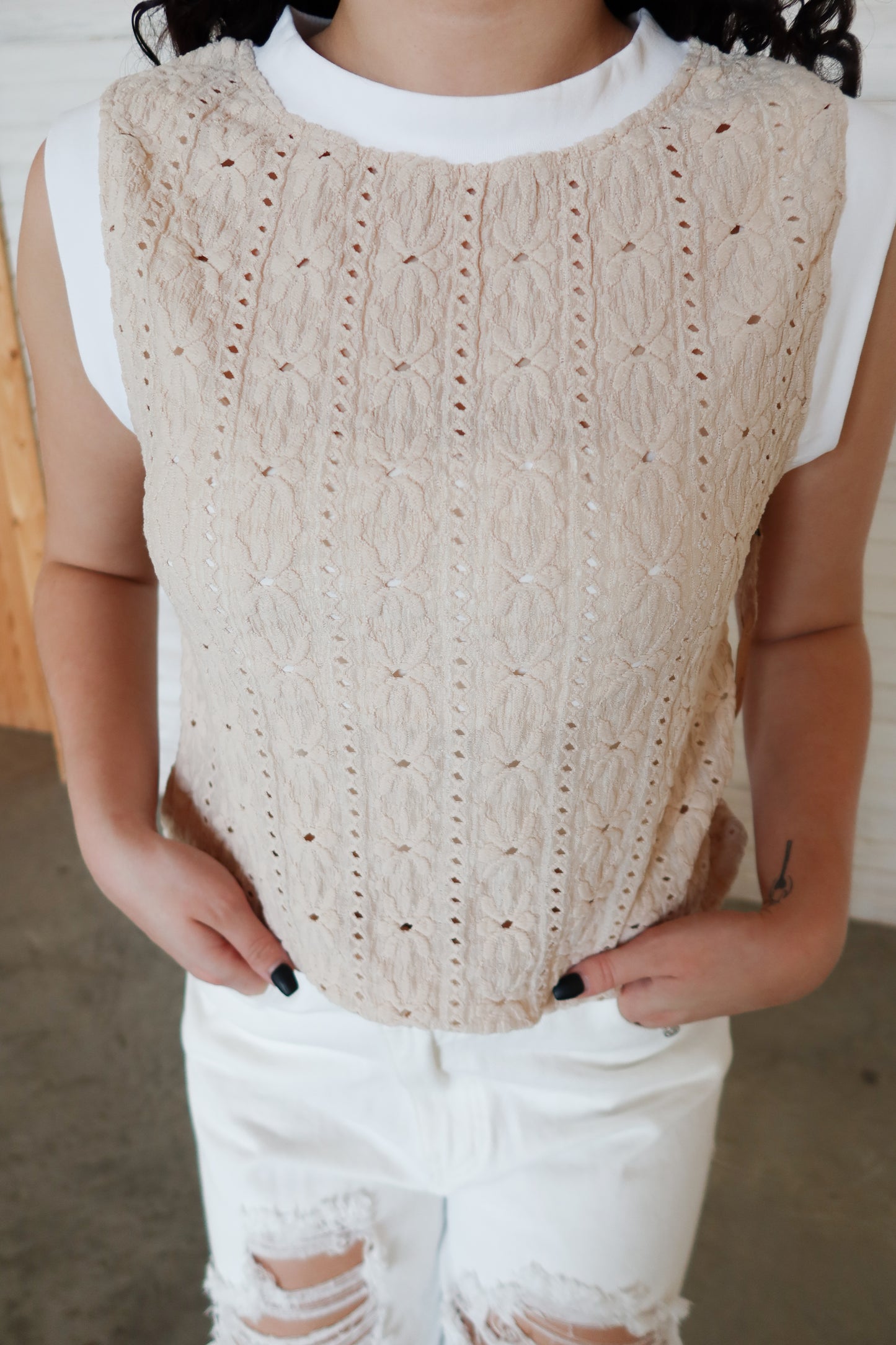 Fae Floral Crew Neck Tank