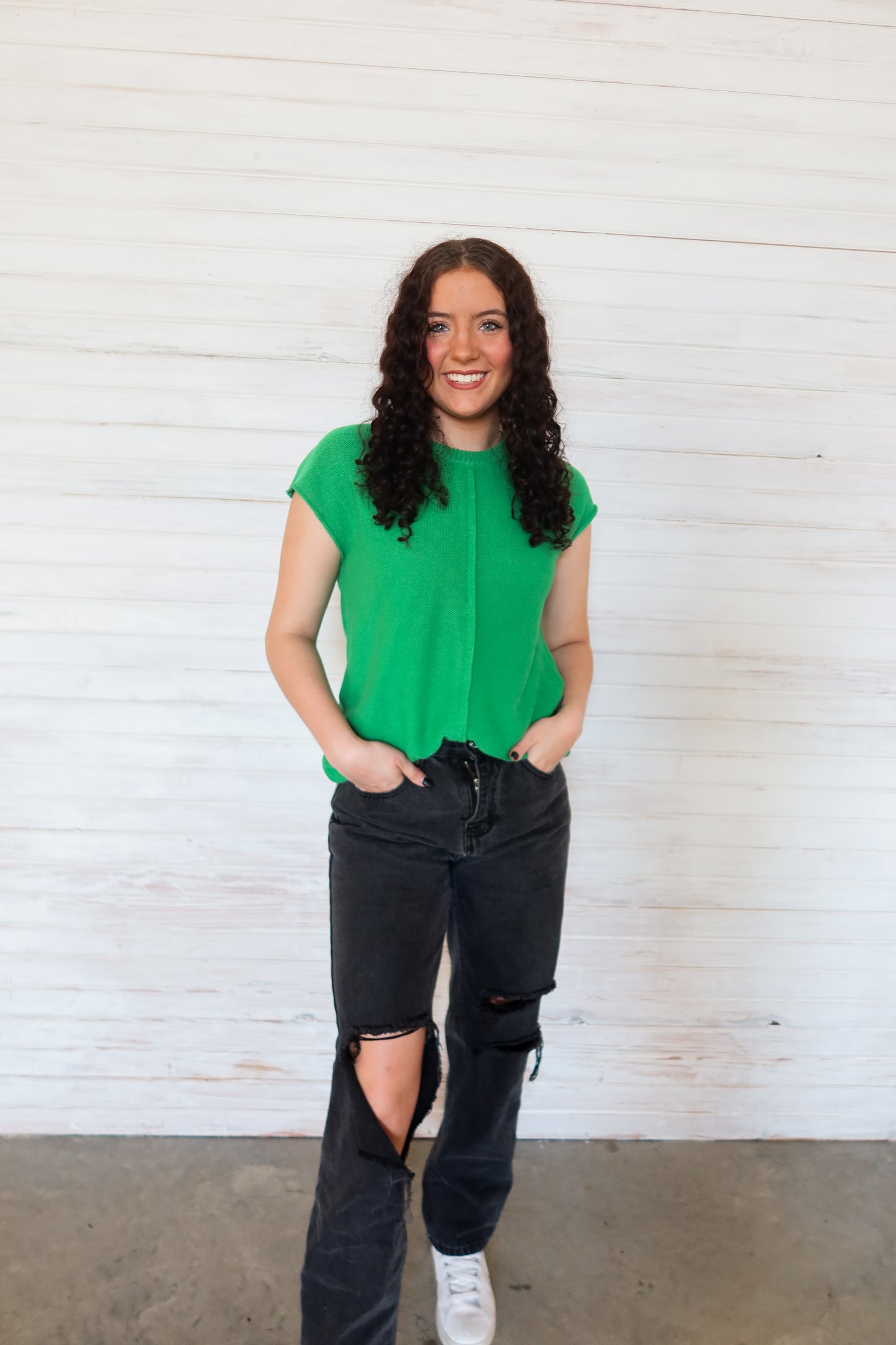 Lightweight Crewneck Short Sleeve Sweater