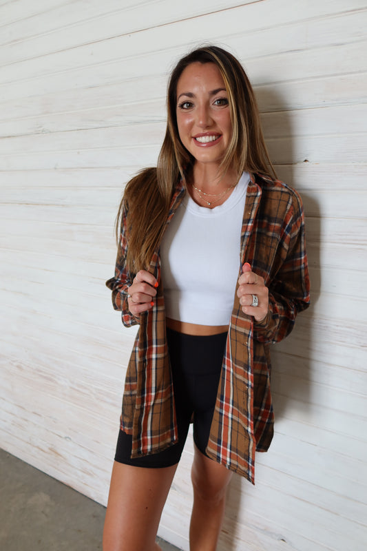 Laura Plaid Washed Flannel