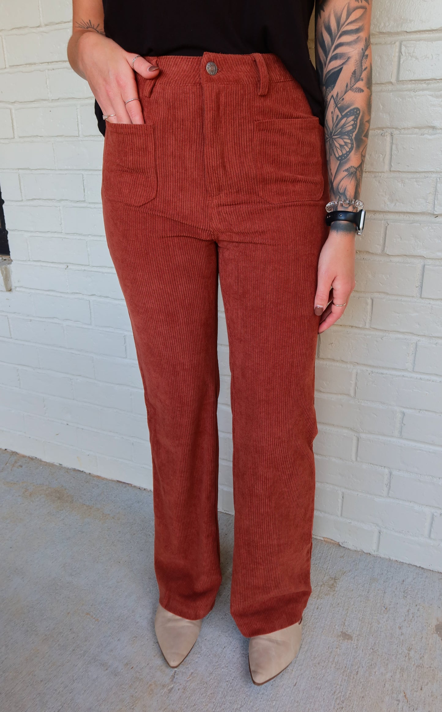 Corduroy Camel Pants