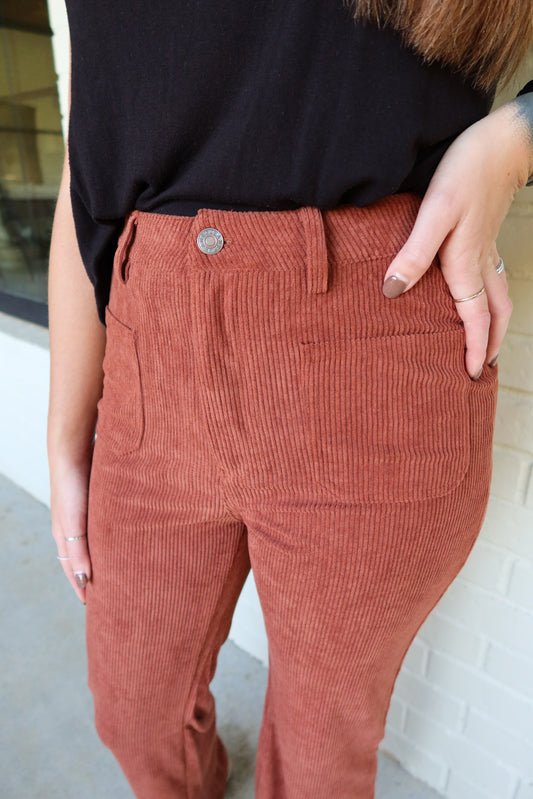 Corduroy Camel Pants